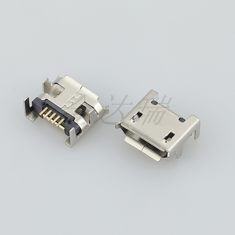 MICRO USB 5P 母座B型四脚插板.JPG